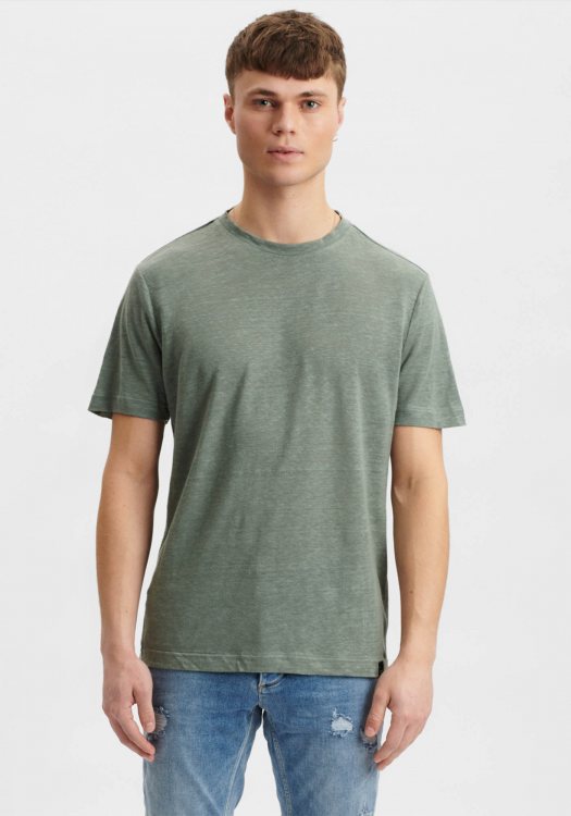GABBA Κοντομάνικη Μπλούζα της σειράς Duke Linen - 2220220004 607 Agave Green