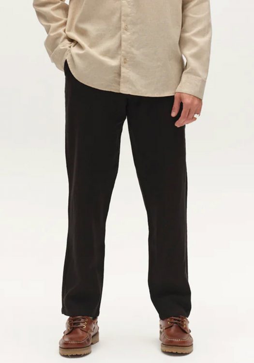 GABBA Λινό Παντελόνι GABnapoli 19 - 11953 9005 Meteorite