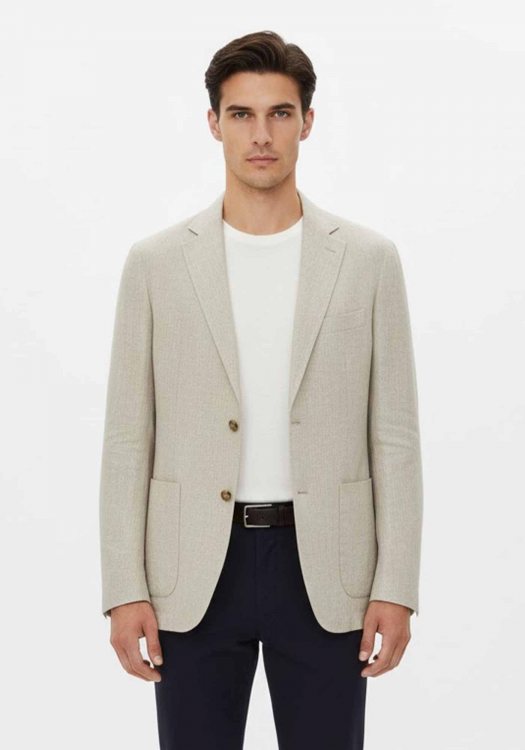 Hamaki Ho Σακάκι Linen - GAE1637H BEM Bez