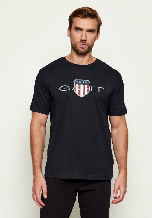 GANT Κοντομάνικη Μπλούζα της σειράς Archive Shield - 2003366 005 Black