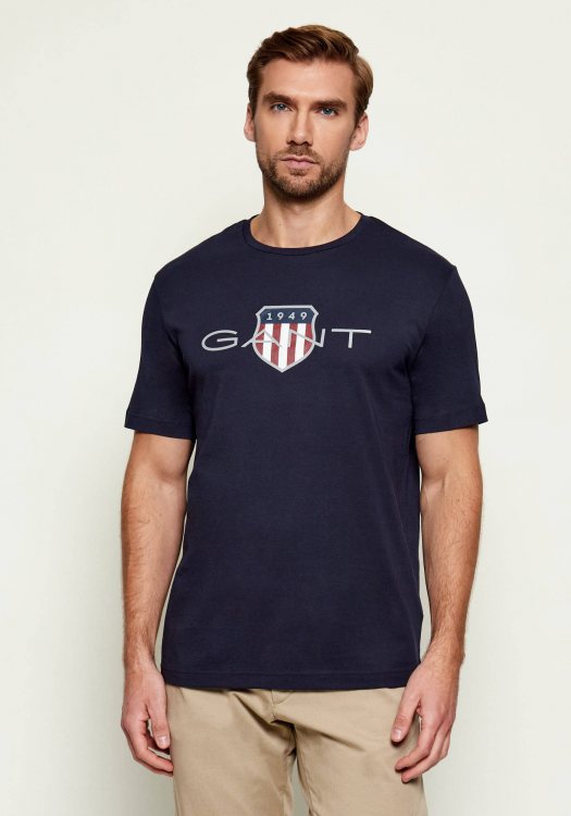 GANT Κοντομάνικη Μπλούζα της σειράς Archive Shield - 2003366 433 Evening Blue