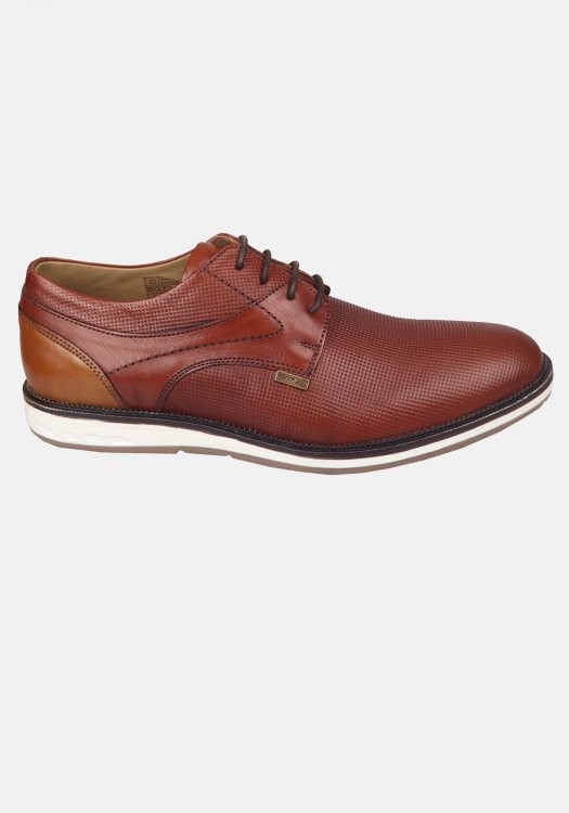 GK Uomo Δερμάτινα Παπούτσια της σειράς Oxford - GU13051 Brown
