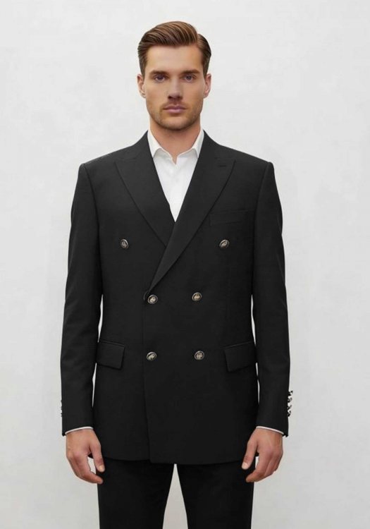 Guy Laroche  Σταυρωτό Σακάκι  - GLES13103 10757E 2 Black