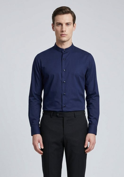 Guy Laroche Πουκάμισο Mao - GLFS18257 MAOB 2-0 Blue