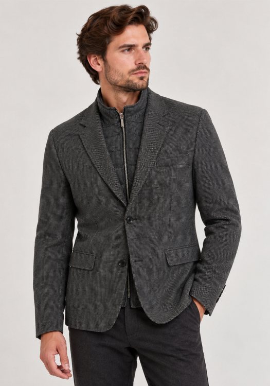 Guy Laroche Zip Σακάκι Micro - GLFW23208 J.10855V 0804 Grey