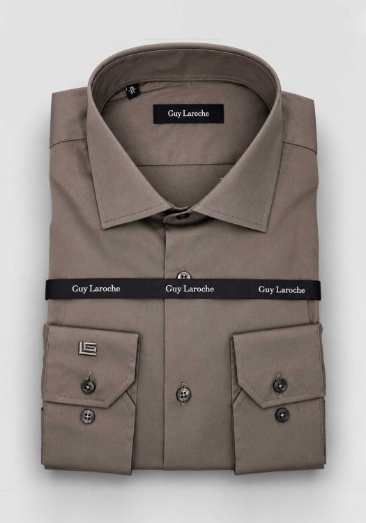 Guy Laroche Πουκάμισο Basic - GLFW28707/ CL 2 Brown