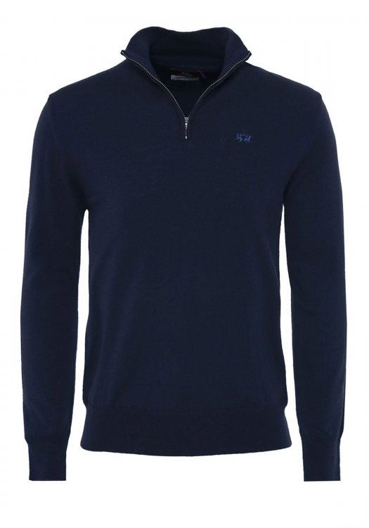 Πλεκτή Half-Zip Emilio Jumper - GMS015 /7017 Navy