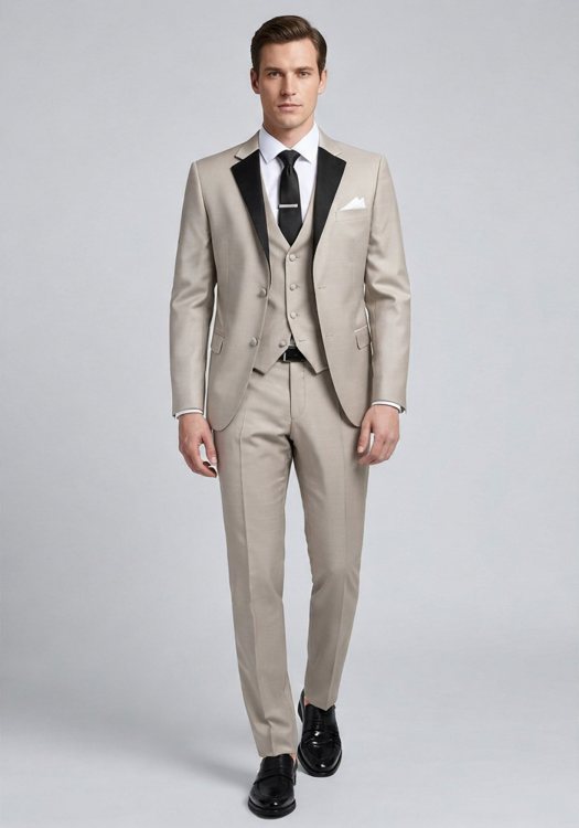 Guy Laroche 2 Pieces Κοστούμι της σειράς Check - GLDS11149 / 10850R 140 Sand