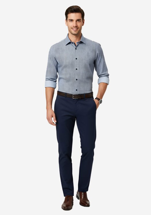Guy Laroche Πουκάμισο της σειράς Basic - GLEW28715/ CL 1 Blue