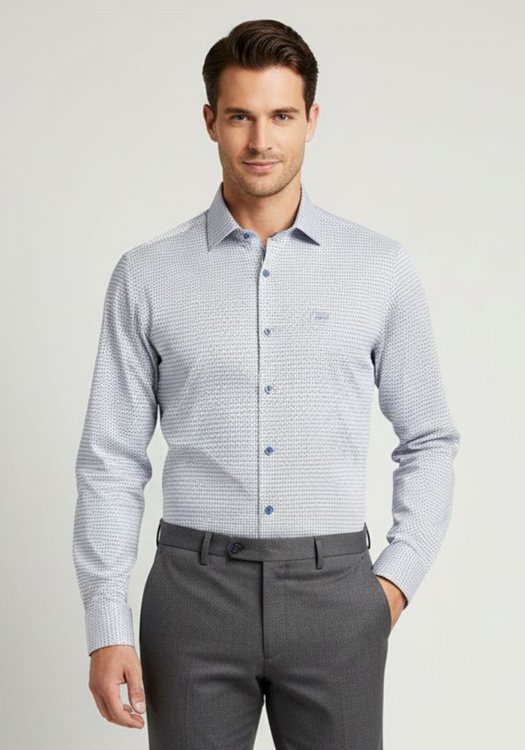 Guy Laroche Πουκάμισο της σειράς Micro - GLEW28246 CL 2 White