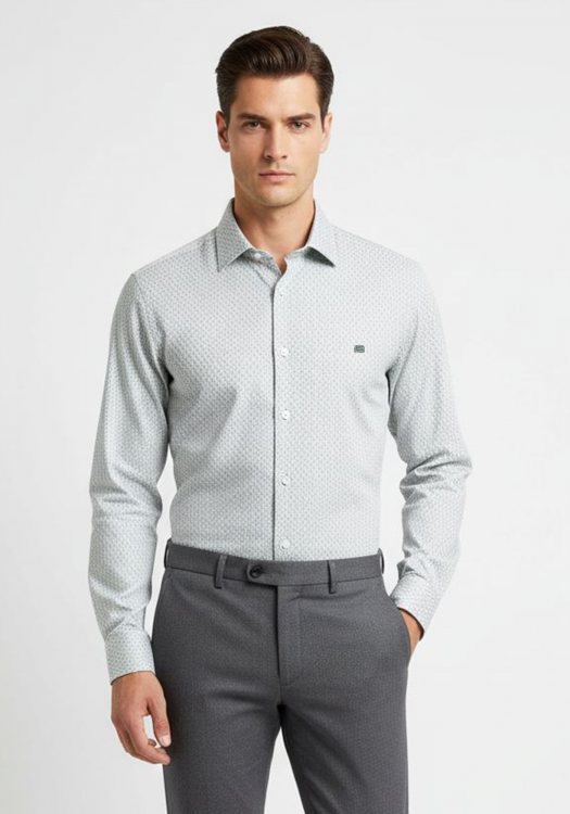 Guy Laroche Πουκάμισο της σειράς Print - GLES18344B CL 1 White