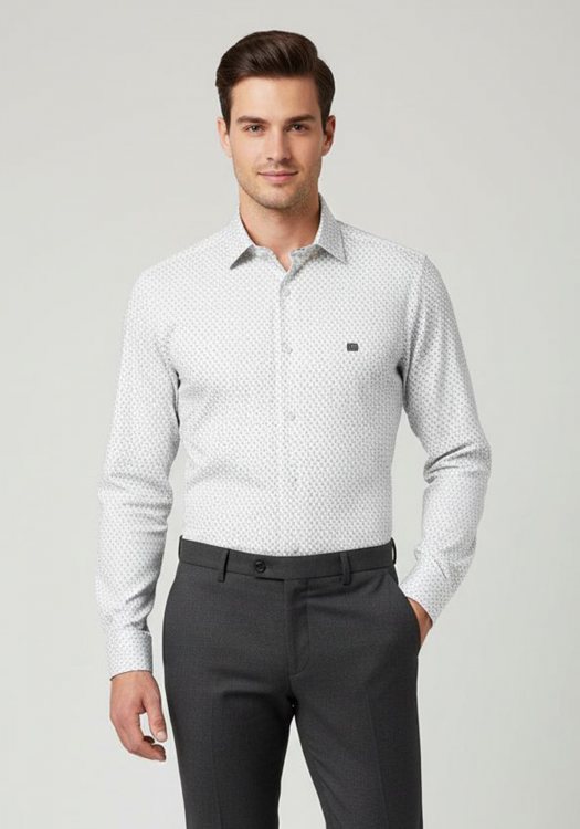 Guy Laroche Πουκάμισο της σειράς Print - GLES18344B CL 2 White