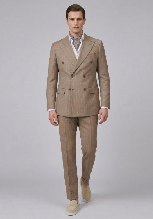 Guy Laroche Σταυρωτό Κοστούμι Strpe - GLFS11139 10757 09 05 Beige