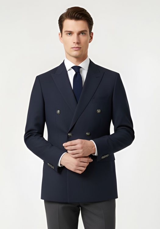 Guy Laroche  Σταυρωτό Σακάκι  - GLES13103 10757E 1 Blue
