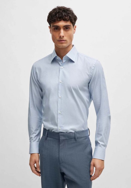BOSS Πουκάμισο της σειράς H Hank - 50512852 450 Light Blue