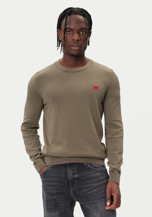 HUGO Pullover της σειράς San Cassius - 50475083 032 Grey