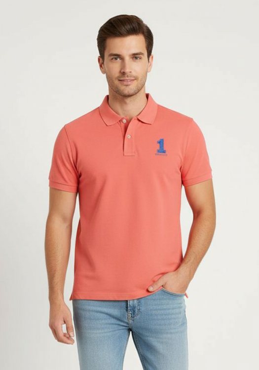 Hackett Polo Tshirt της σειράς Classic - HM561791 179 Coral  