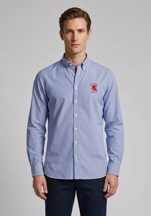 Hackett Πουκάμισο Stripe - HM302589 551 Blue