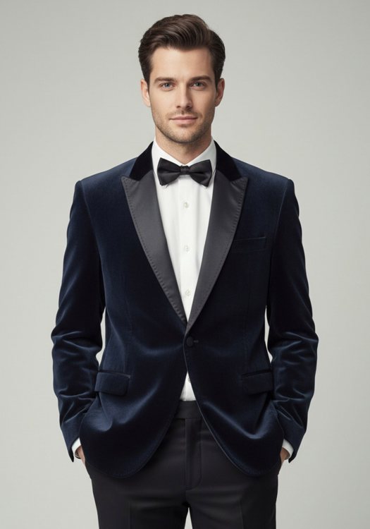 Hamaki-Ho Σακάκι της σειράς Velvet - GA632H BL Blue