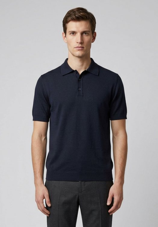 Hamaki Ho Polo Knitted - ME3205H Blue