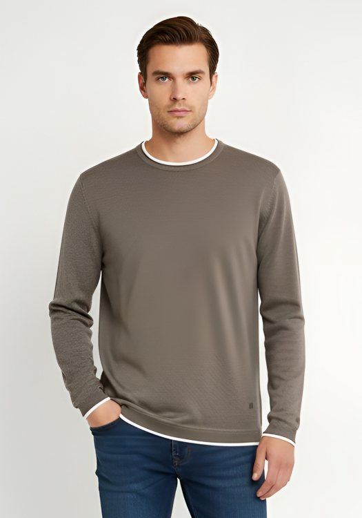 Hamaki Ho Pullover της σειράς Basic - MI3162H FME Brown