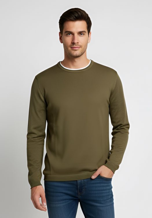 Hamaki Ho Pullover της σειράς Basic - MI3162H Khaki