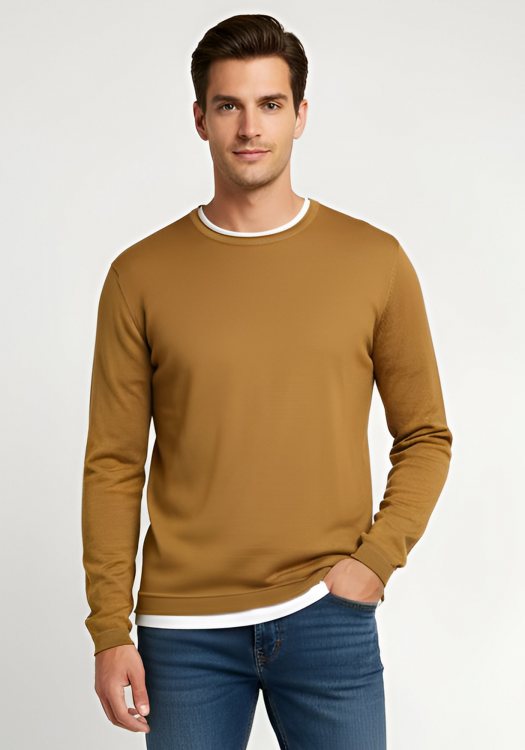 Hamaki Ho Pullover της σειράς Basic - MI3162H SEN Cinamon