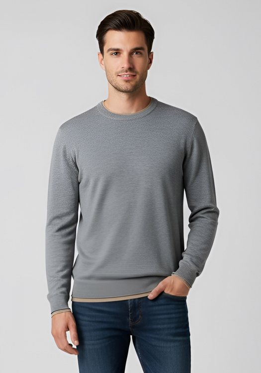 Hamaki Ho Pullover της σειράς Girocollo - MI3164H GMCA Grey