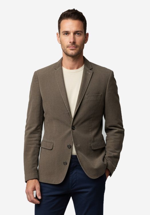 Hamaki Ho Σακάκι της σειράς Fake Velvet - GA433H FA Brown