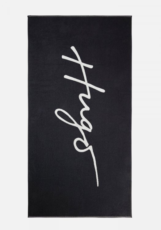 HUGO Πετσέτα Θαλάσσης 1.80cmX90cm της σειράς Hand Write - 50491851 001 Black 