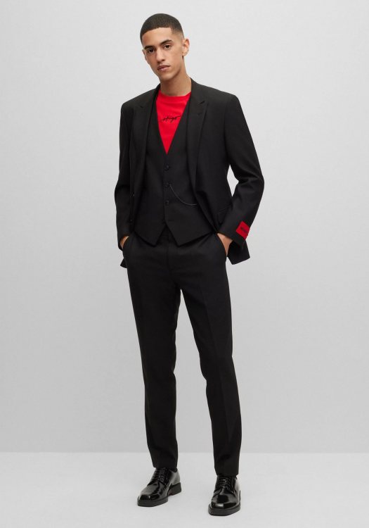 HUGO 3 Pieces Κοστούμι της σειράς Henry Getlin - 50495023 001 Black