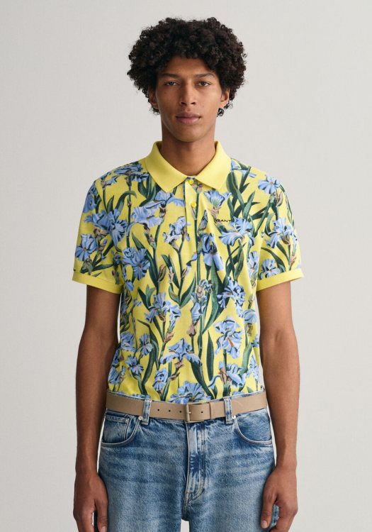 GANT Polo Μπλούζα της σειράς Iris - 2062020 722 Sun Yellow