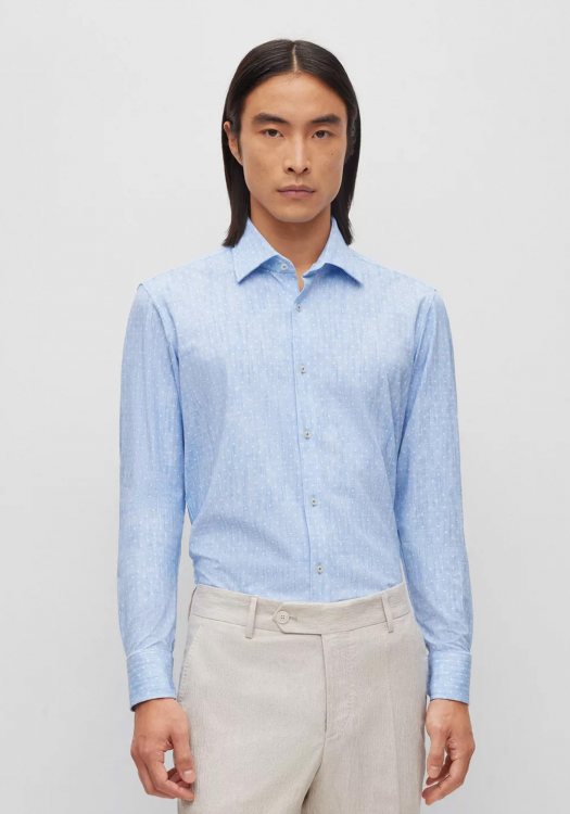 BOSS Πουκάμισο της σειράς JOE - 50490400 450 Light Blue