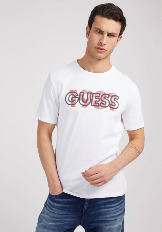 Guess Κοντομάνικη Μπλούζα της σειράς Jersey - M2GI09J1311 G011 White