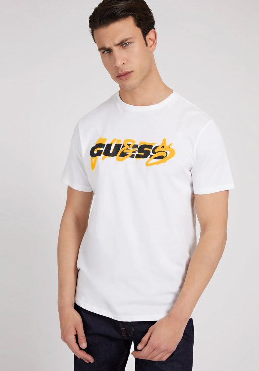 Guess Κοντομάνικη Μπλούζα της σειράς Jersey - M2GI49K9RM1 G011 White