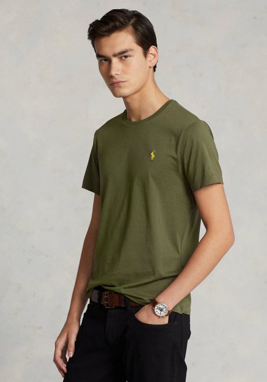Polo Ralph Lauren Μπλούζα της σειράς Jersey Crewneck - 710671438 292 Dark Green