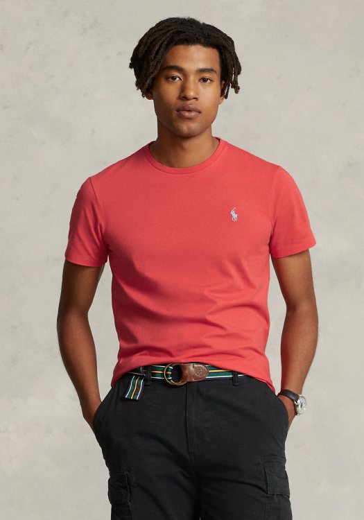 Polo Ralph Lauren Μπλούζα της σειράς Jersey Crewneck - 710671438 302 Red