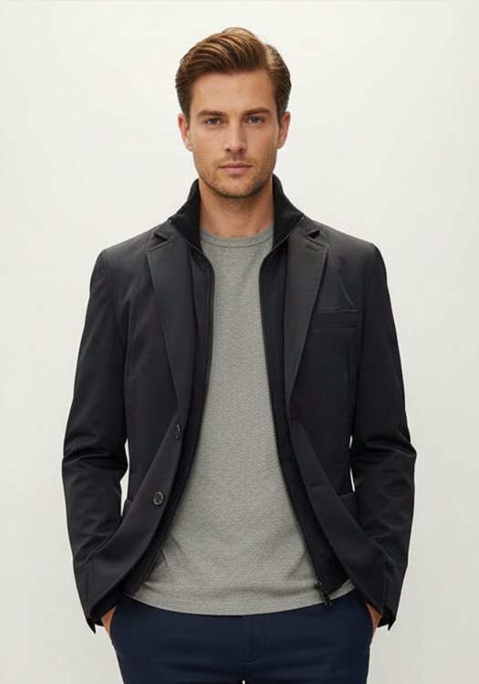 John Barritt Σακάκι της σειράς Hybrid - 34511 3700 200 Black