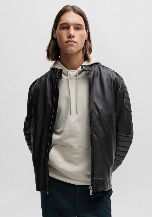 BOSS Δερμάτινο Jacket της σειράς Jolur -  50504104 001 Black