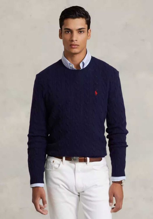 Polo Ralph Lauren Πλεκτή Μπλούζα της σειράς Jumper - 710775885 001 Blue