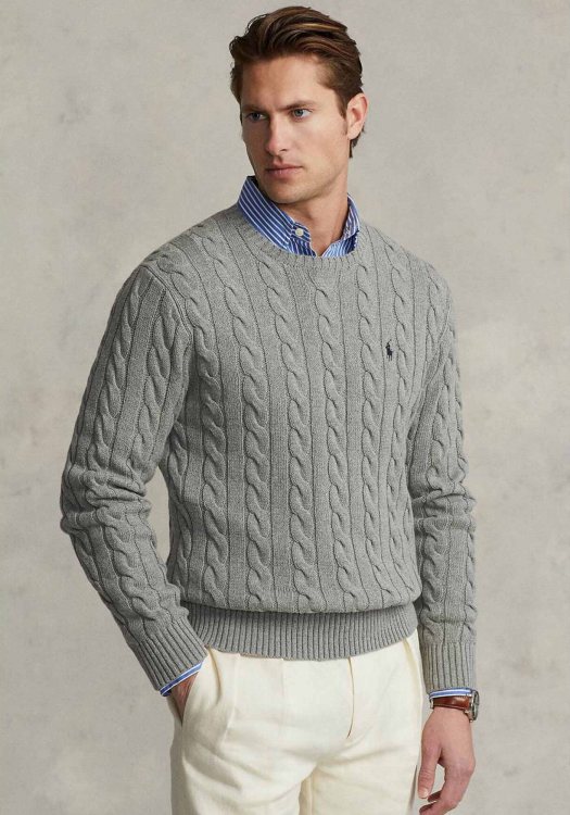 Polo Ralph Lauren Πλεκτή Μπλούζα Jumper - 710775885 013 Grey 