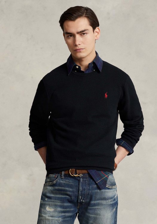 Polo Ralph Lauren Πλεκτή Μπλούζα της σειράς Jumper - 710918163 003 Black