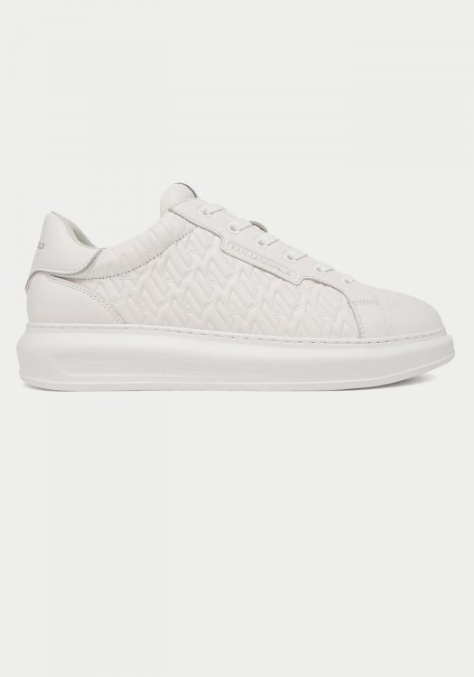 Karl Lagerfeld Δερμάτινα Sneakers Kapri - KL52549T 01W White