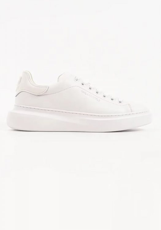 Karl Lagerfeld Δερμάτινα Sneakers Kore - KL56525 01W White