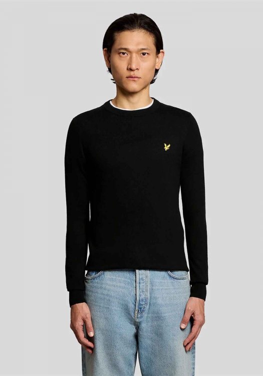 Lyle & Scott Πλεκτή Μπλούζα Jumper - KN2110VC Z865 Jet Black