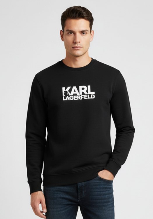 Karl Lagerfeld Hoodie της σειράς Sweat - 705091 554917 910 Silver Black