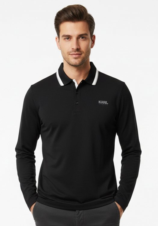 Karl Lagerfeld Polo Μπλούζα της σειράς Polo - 745005 554200 990 Black