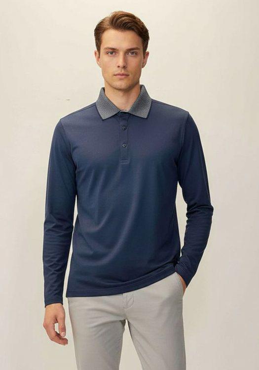 Karl Lagerfeld Polo της σειράς Basic - 65212 506 60 Midnight Blue