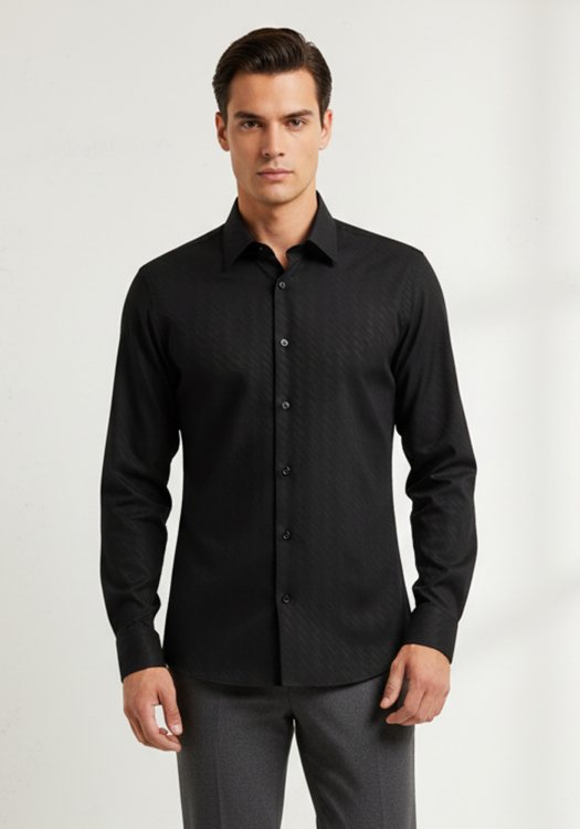 Karl Lagerfeld Shirt της σειράς Monogram - 605000 554668 999  Black