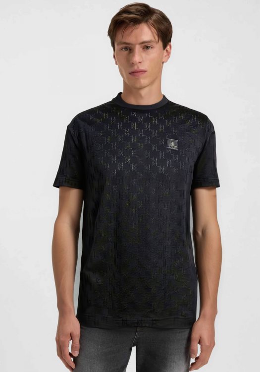 Karl Lagerfeld T Shirt της σειράς Crewneck - 755004 554201 990 Black